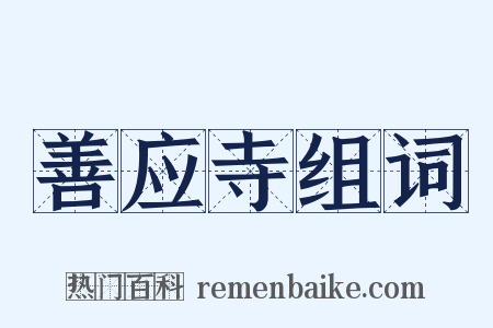 善应寺组词是什么意思的图片